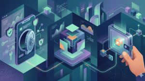 Современная иллюстрация криптовалютных кошельков с акцентом на конфиденциальность и безопасность цифровых активов